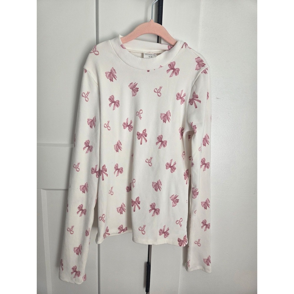 Abercrombie kids long sleeve bow top size 11/12